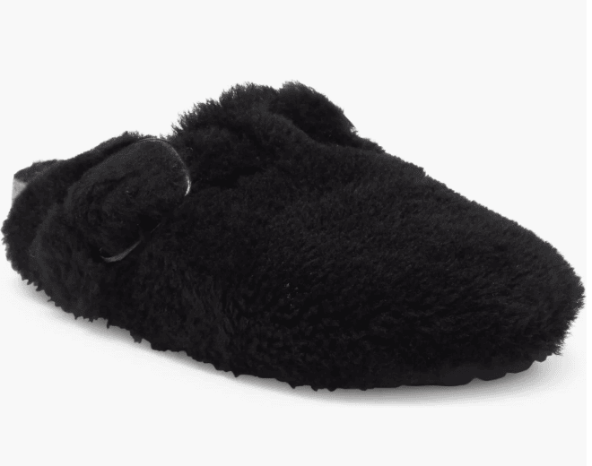 boston shearling clog